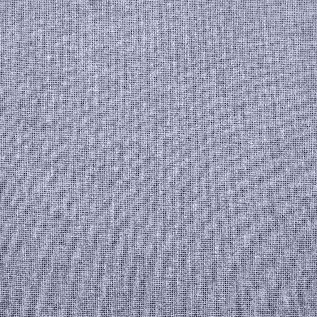 vidaXL Καναπές Διθέσιος Ανοιχτό Γκρι Υφασμάτινος