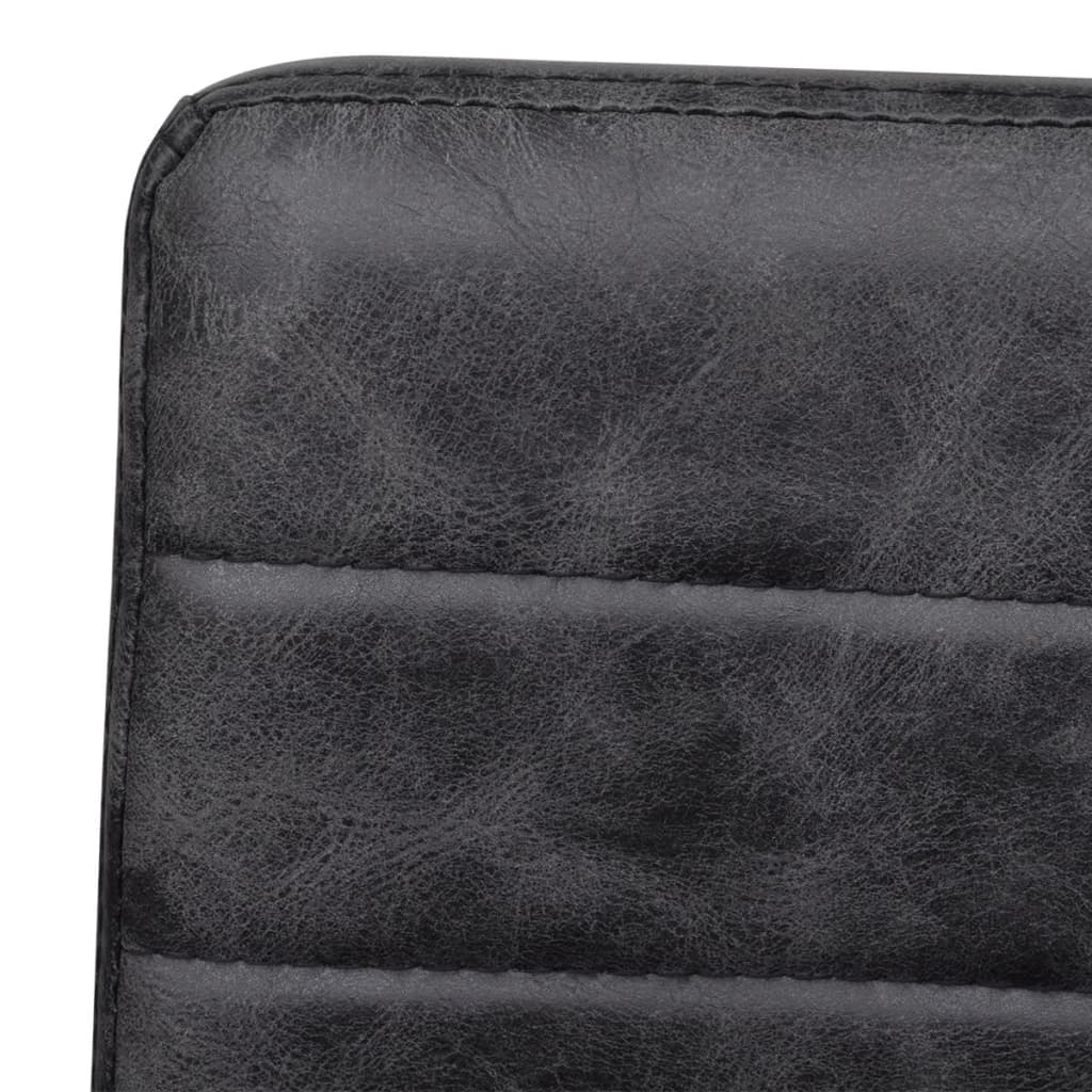 vidaXL Καρέκλες Τραπεζαρίας «Πρόβολος» 2 τεμ. Μαύρες Συνθετικό Δέρμα