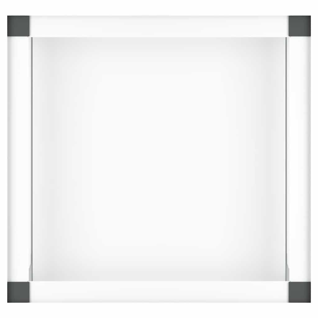 vidaXL Βάση Πλυντηρίου Ρούχων με Συρόμενο Ράφι Λευκή