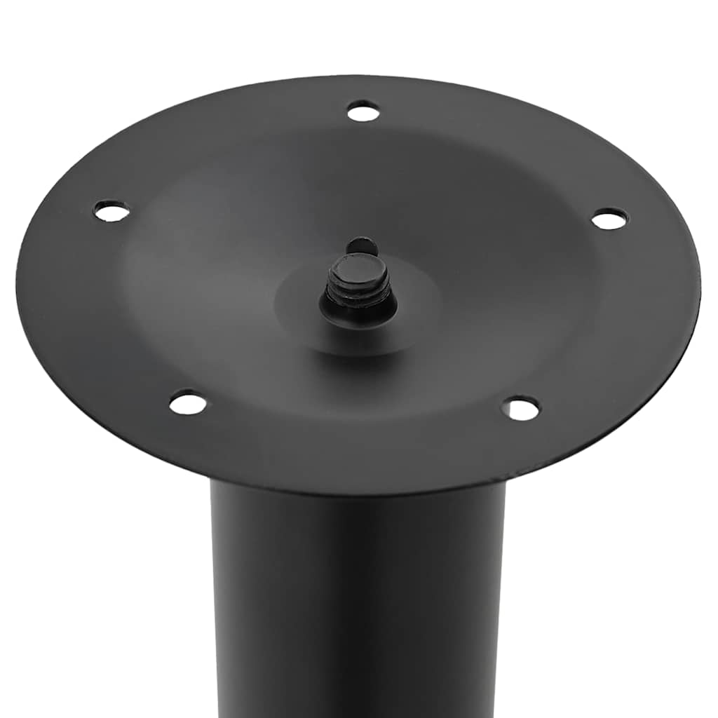 Πόδια Τραπεζιού Τηλεσκοπικά 2 τεμ. Μαύρα 710 χιλ.-1100 χιλ.