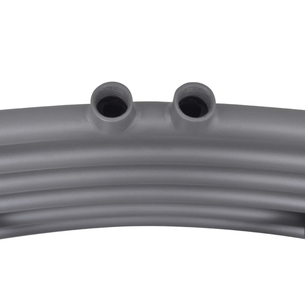 Θερμαντικό Σώμα/Πετσετοκρεμάστρα Κεν Θέρμανση Καμπύλο Γκρι 500x1160χιλ