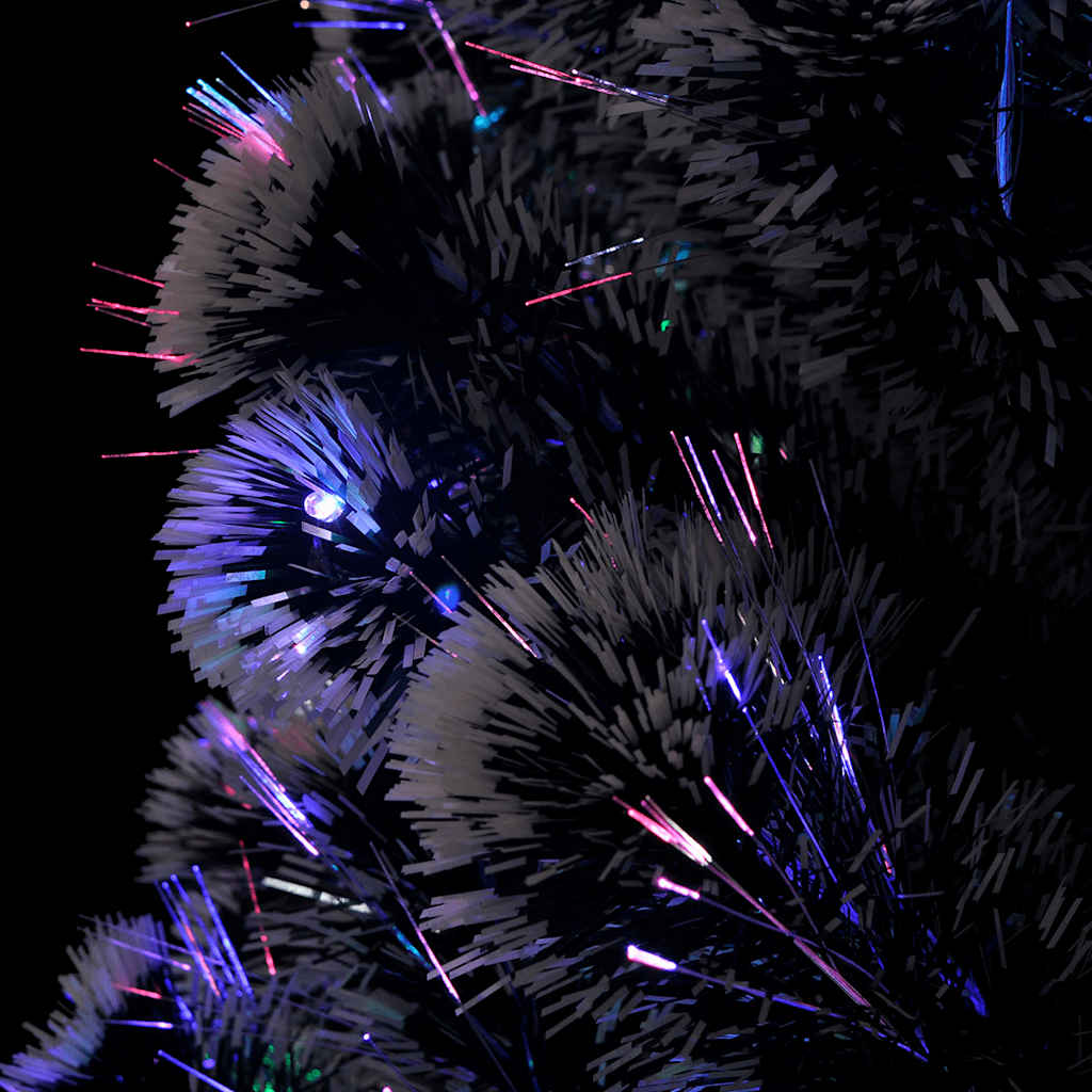 vidaXL Προεγκατεστημένο χριστουγεννιάτικο δέντρο με βάση και LED / Οπτικές Ίνες 150 εκ.