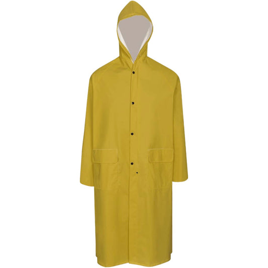 vidaXL Καπαρντίνα Αδιάβροχη Μεγάλης Αντοχής Μακριά XL με Κουκούλα