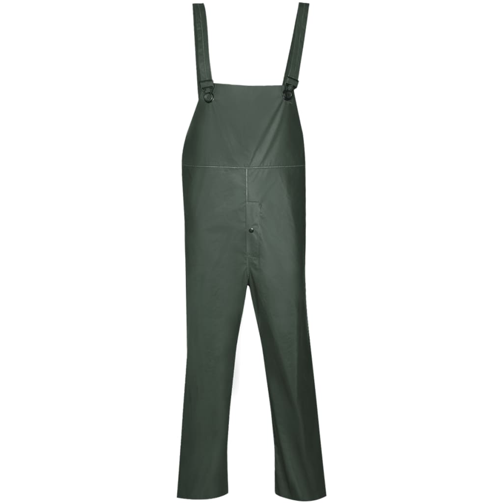 Κοστούμι Αδιάβροχο Μεγάλης Αντοχής 2 Τεμαχίων Πράσινο XXL με Κουκούλα