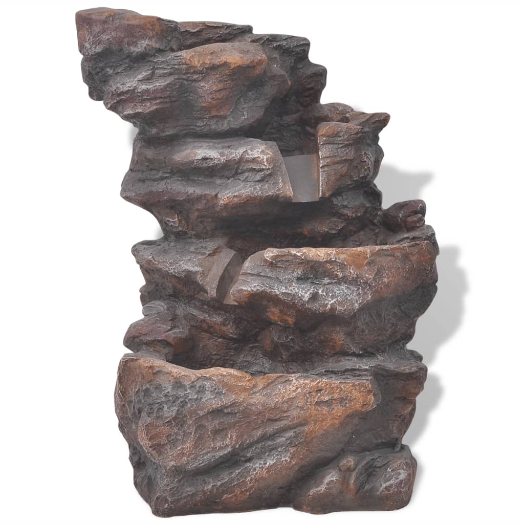 vidaXL Σιντριβάνι Εσωτερικού Χώρου με Φωτισμό LED 4 W Συνθετική Ρητίνη