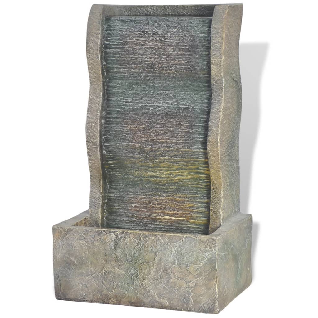 vidaXL Σιντριβάνι Εσωτερικού Χώρου με Φωτισμό LED 7 W Συνθετική Ρητίνη