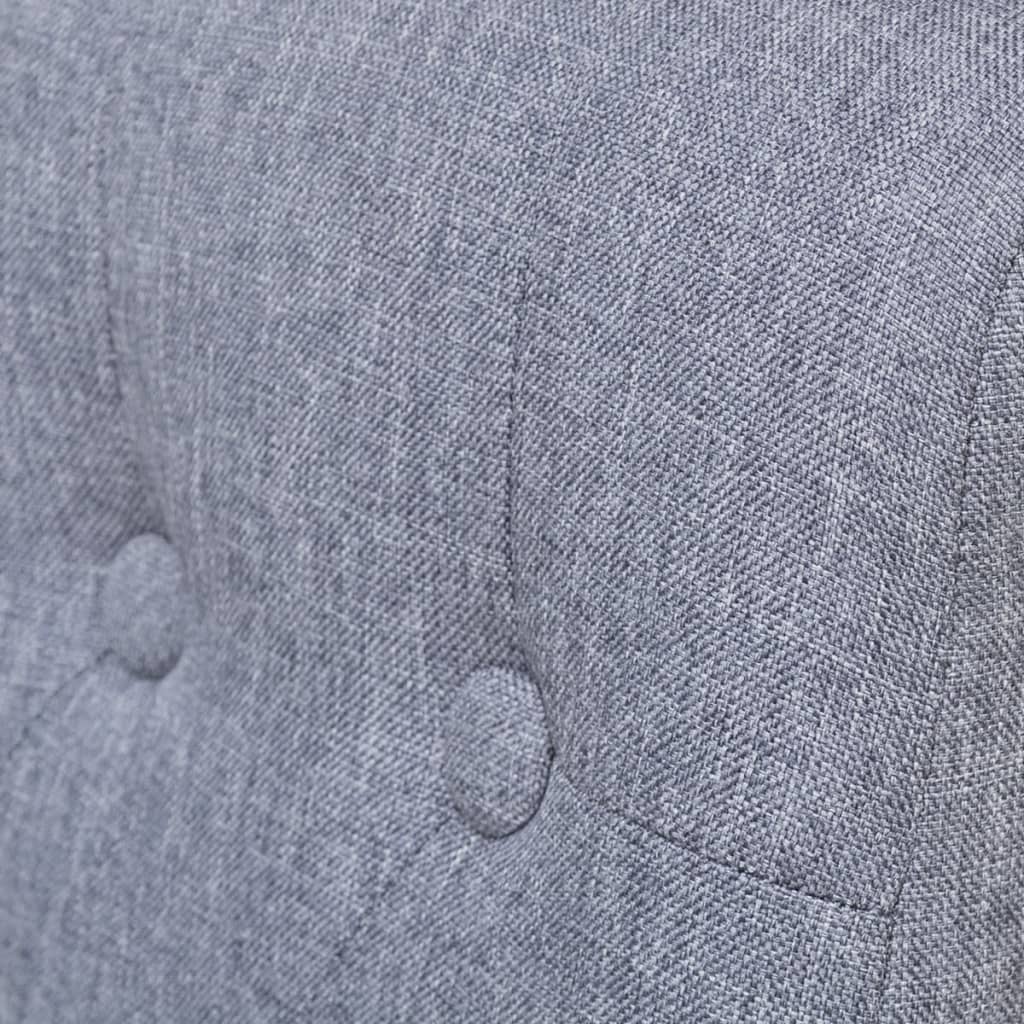 vidaXL Καρέκλες Τραπεζαρίας 4 τεμ. Ανοιχτό Γκρι Υφασμάτινες