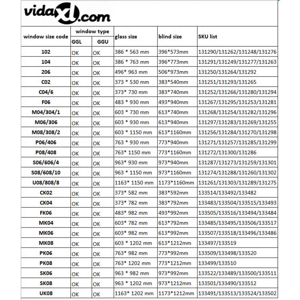 vidaXL Στόρι Ρόλερ Συσκότισης (Blackout) Γκρι M08/308 GGL και GGU