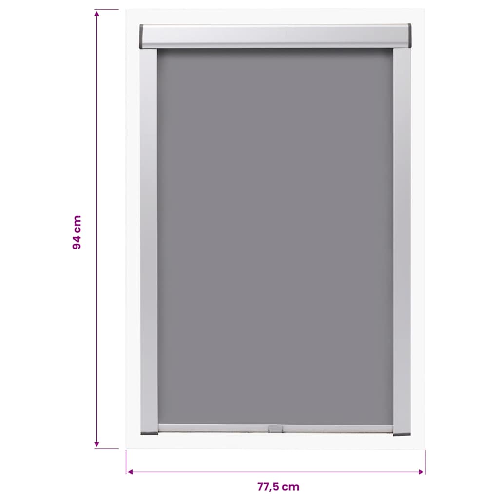 vidaXL Στόρι Ρόλερ Συσκότισης (Blackout) Γκρι P06/406 GGL και GGU