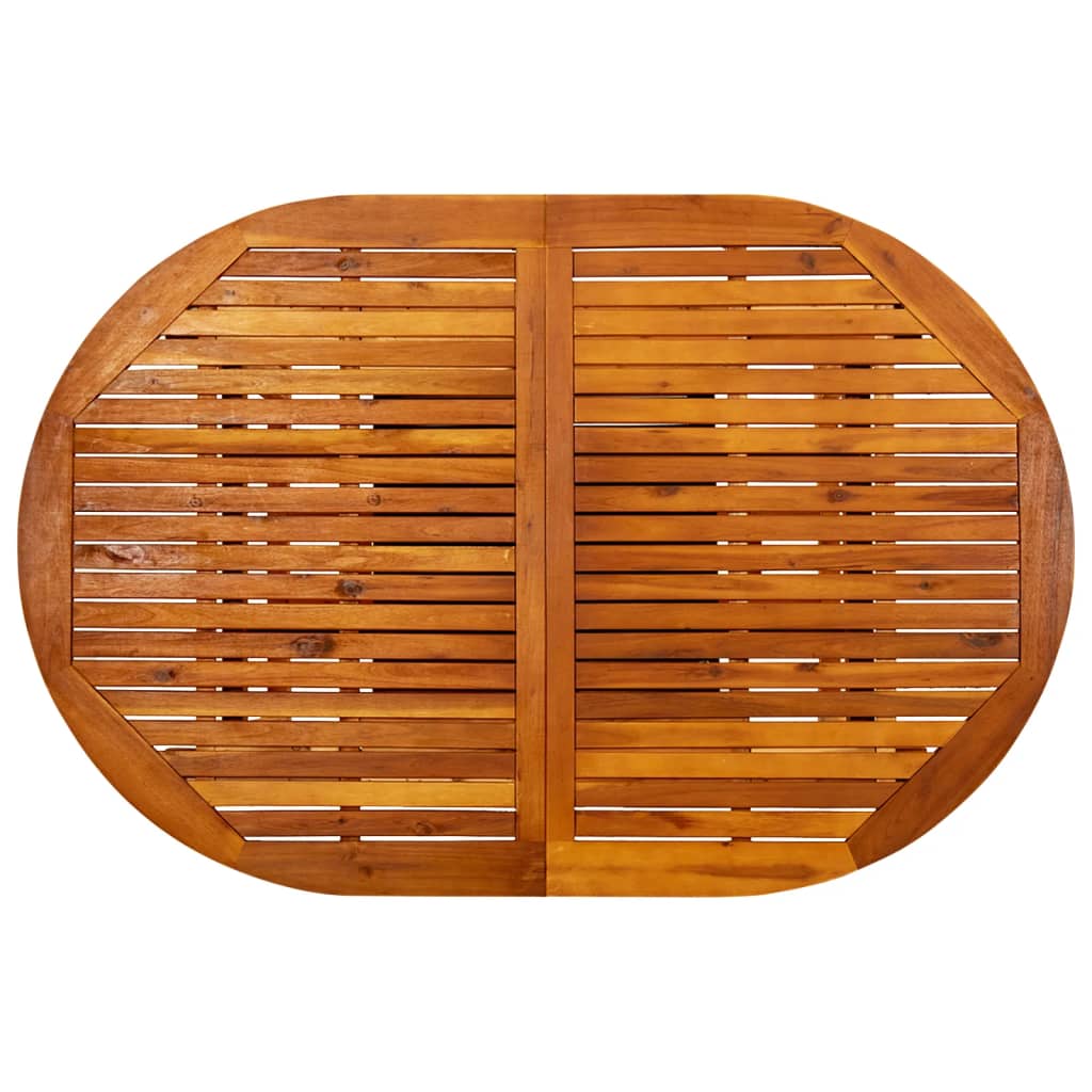 vidaXL Τραπέζι Κήπου (150-200) x 100 x 75 εκ. από Μασίφ Ξύλο Ακακίας