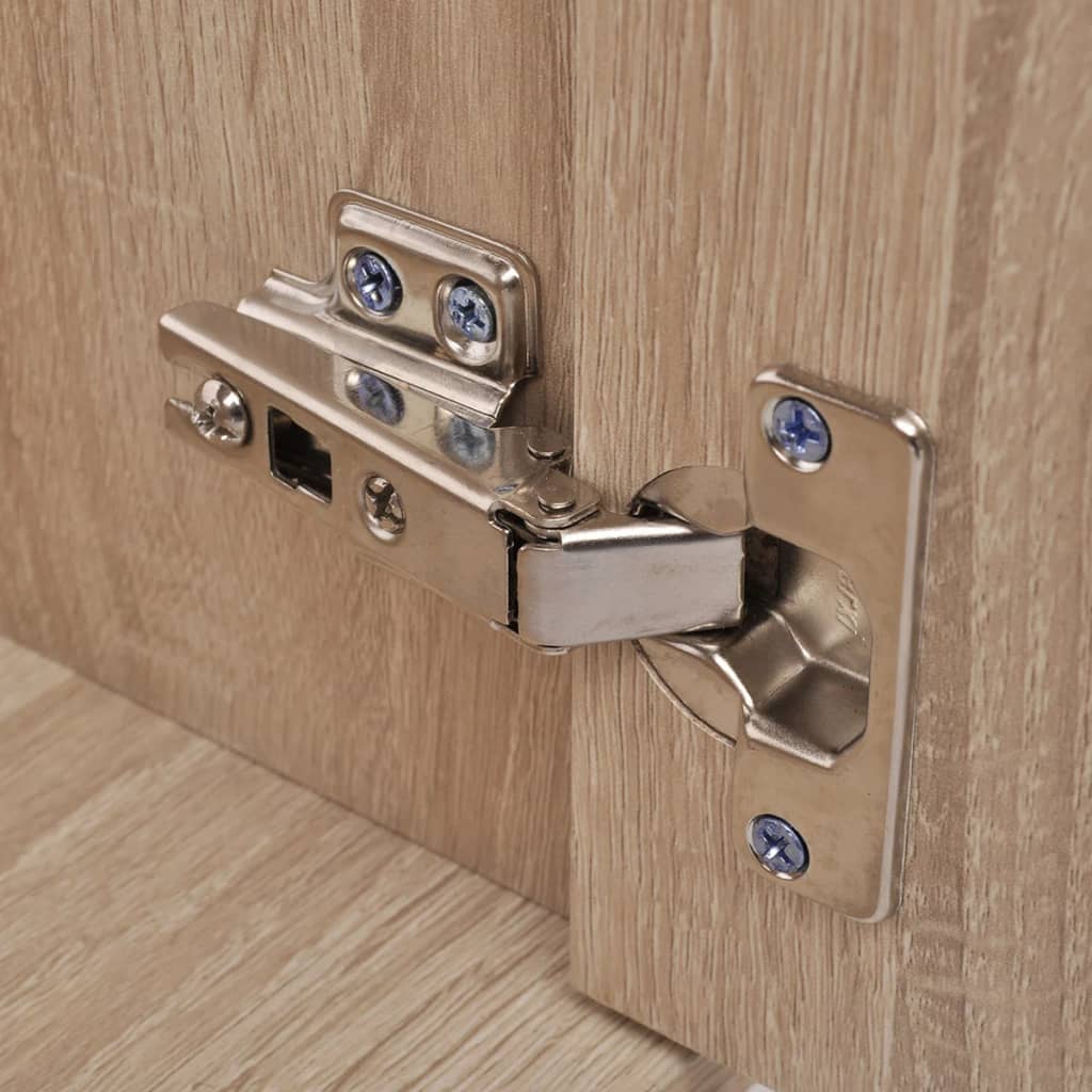 vidaXL Σύνθεση Μπάνιου με Νιπτήρες Σετ Εννέα Τεμαχίων Μπεζ