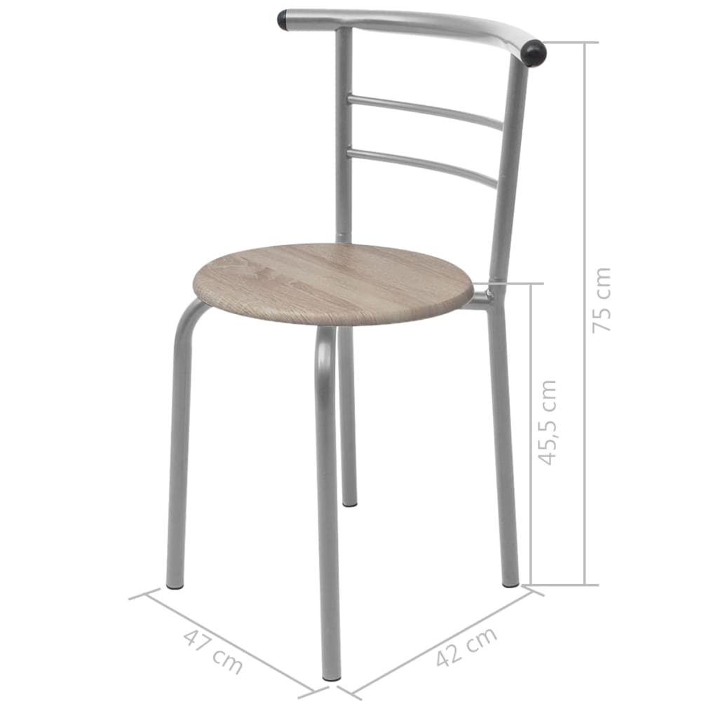 vidaXL Σετ Επίπλων Μπαρ για Πρωινό από MDF