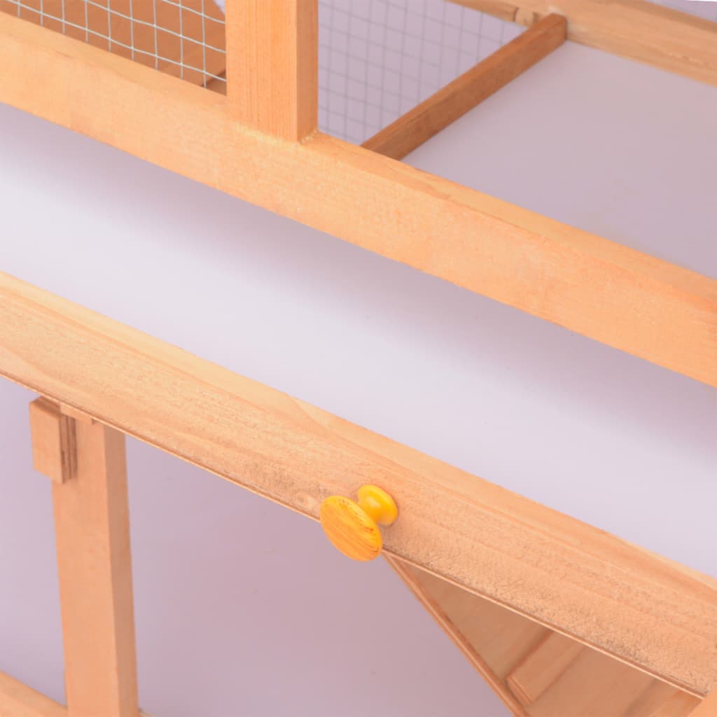 vidaXL Κλουβί Ζώων / Κουνελιών Εξωτερικού Χώρου Ξύλινο