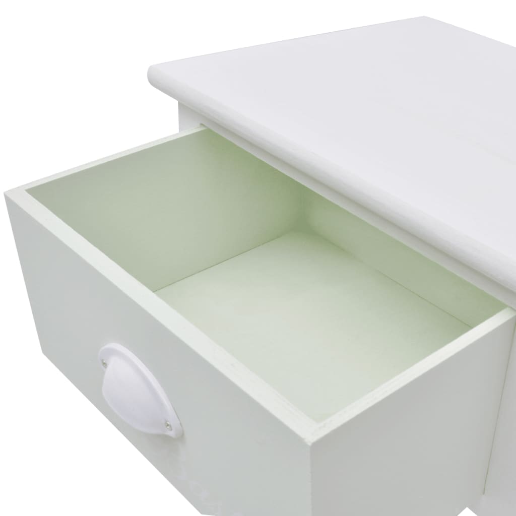 vidaXL Κομοδίνα Στιλ Γαλλικής Εξοχής 2 τεμ. Ξύλινα