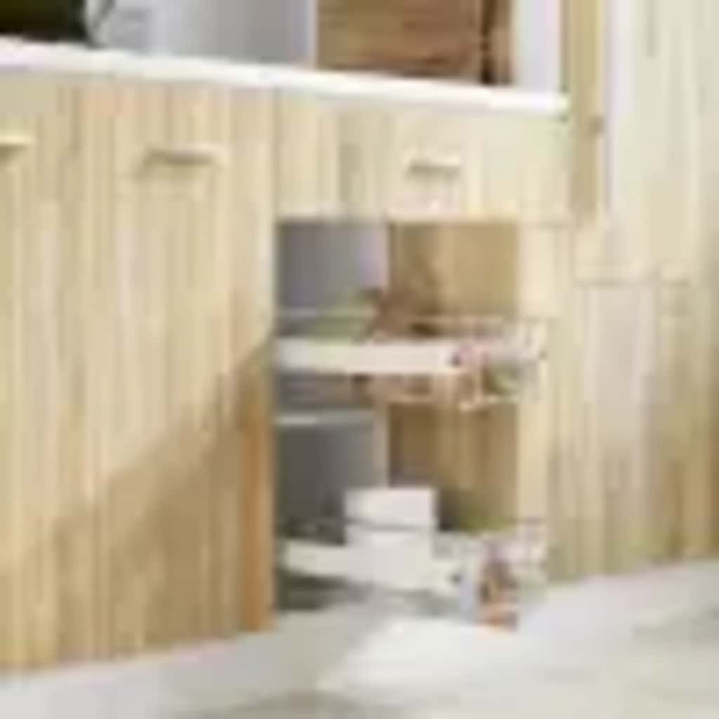 vidaXL Συρτάρια - Καλάθια Συρμάτινα 2 τεμ. Aσημί 400 χιλ.