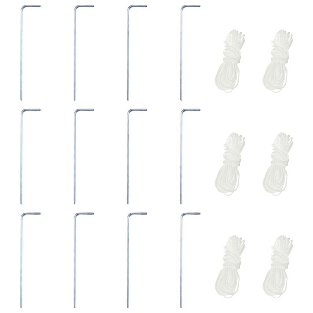 vidaXL Τέντα Εκδηλώσεων Εξάγωνη με 6 Τοιχώματα Λευκό Κρεμ 3,6 x 3,1 μ.