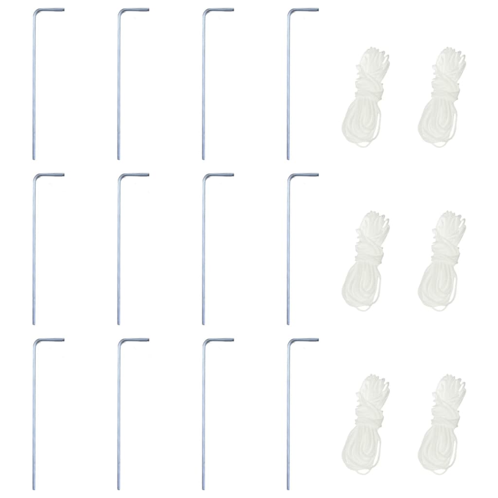 vidaXL Τέντα Εκδηλώσεων Εξάγωνη με 6 Τοιχώματα Γκρι 3,6 x 3,1 μ.