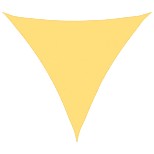 vidaXL Πανί Σκίασης Τριγωνικό Μπεζ 5 x 5 x 5 μ. από HDPE