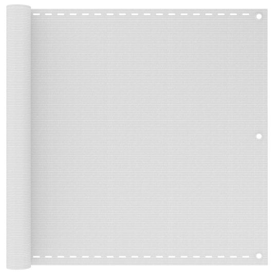 vidaXL Διαχωριστικό Βεράντας Λευκό 90 x 600 εκ. από HDPE