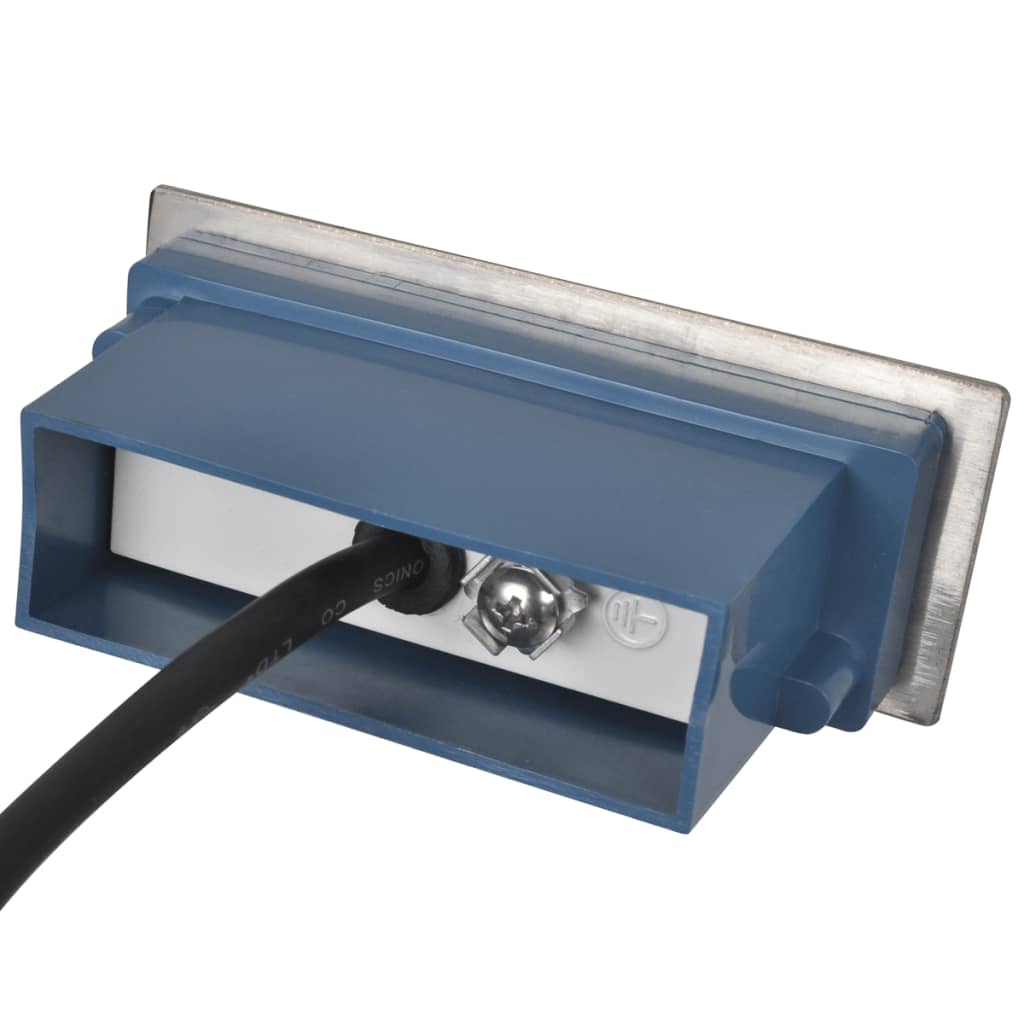 vidaXL Φωτιστικά Σκάλας Χωνευτά 6 Τεμ. 44 x 111 x 56 χιλ.