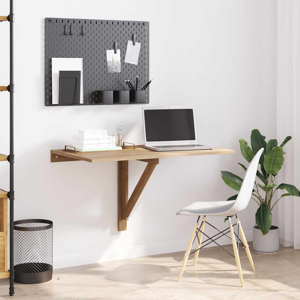 vidaXL Τραπέζι Τοίχου Πτυσσόμενο Χρώμα Δρυός 100x 60 εκ.