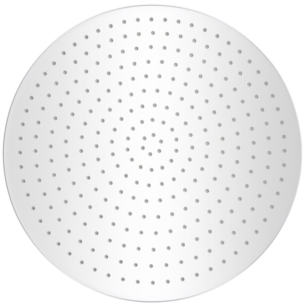 vidaXL Κεφαλή Nτους Βροχή Στρογγυλή 50 εκ. από Ανοξείδωτο Ατσάλι