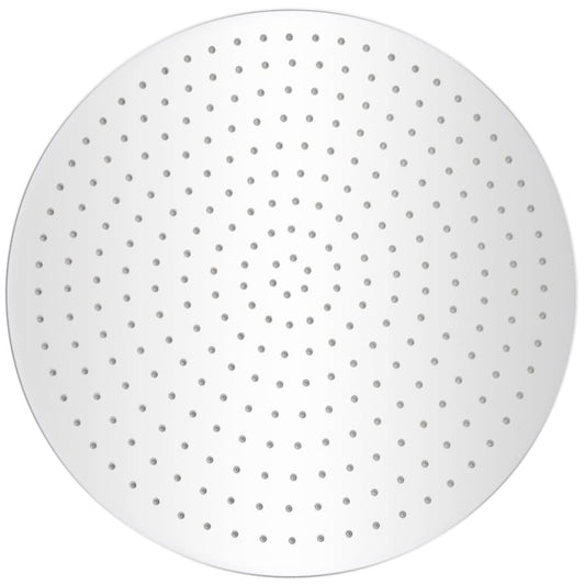 vidaXL Κεφαλή Nτους Βροχή Στρογγυλή 50 εκ. από Ανοξείδωτο Ατσάλι