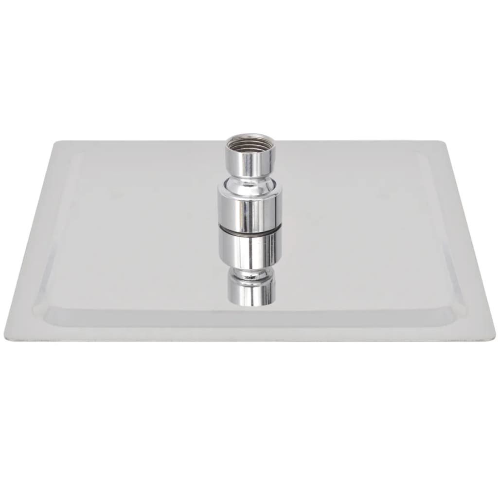 vidaXL Κεφαλή Nτους Βροχή Τετράγωνη 20 x 20 εκ. από Ανοξείδωτο Ατσάλι