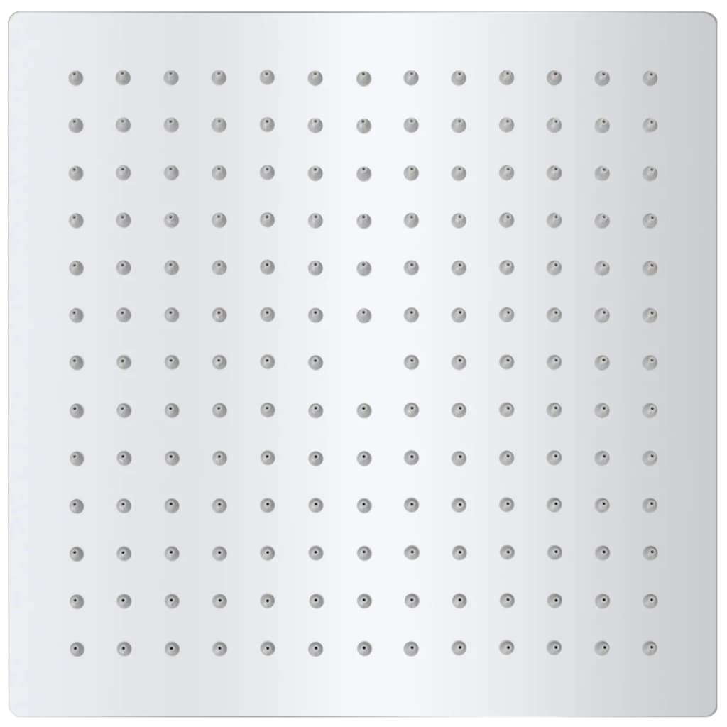 vidaXL Κεφαλή Nτους Βροχή Τετράγωνη 255 x 20 εκ. από Ανοξείδωτο Ατσάλι