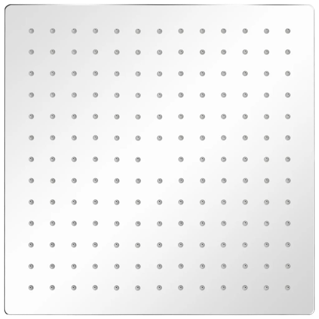 vidaXL Κεφαλή Nτους Βροχή Τετράγωνη 30 x 30 εκ. από Ανοξείδωτο Ατσάλι