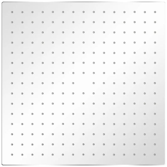 vidaXL Κεφαλή Nτους Βροχή Τετράγωνη 40 x 40 εκ. από Ανοξείδωτο Ατσάλι