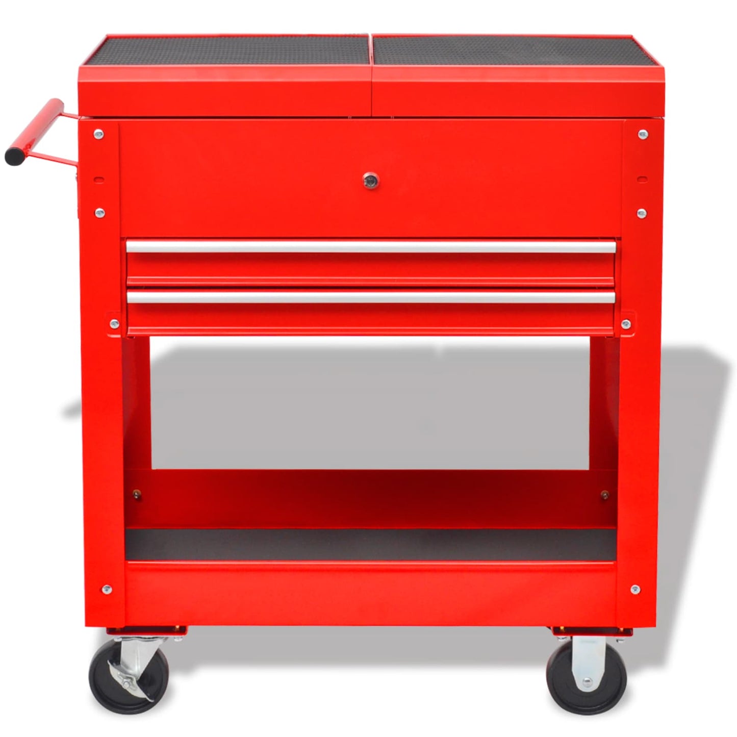 vidaXL Καρότσι εργαλείων Κόκκινο 70.5 x 37 x 71 cm Ατσάλι