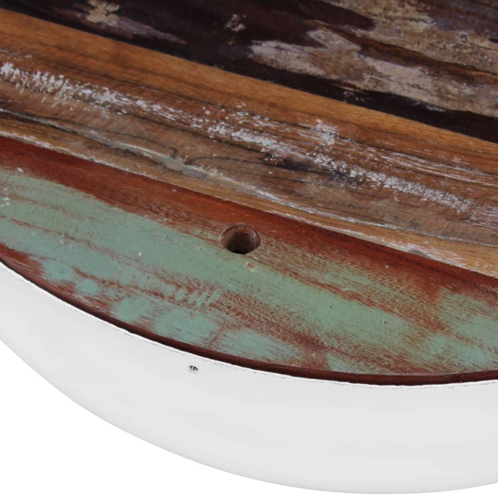 vidaXL Σετ Τραπεζάκια Σαλονιού Ημισφαιρικά 2 τεμ. Ανακυκλωμένο Ξύλο