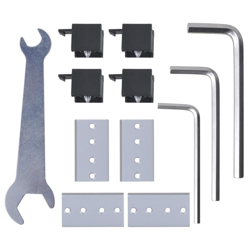 vidaXL Πόρτα Διπλή Συρόμενη Γυάλινη