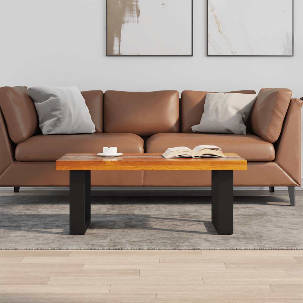 vidaXL Τραπεζάκι Σαλονιού 100 x 50 εκ. από Ξύλο Teak και Ρητίνη