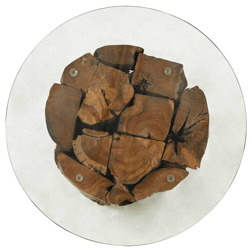 vidaXL Τραπεζάκι Σαλονιού 60 εκ. από Μασίφ Θαλασσόξυλο Teak