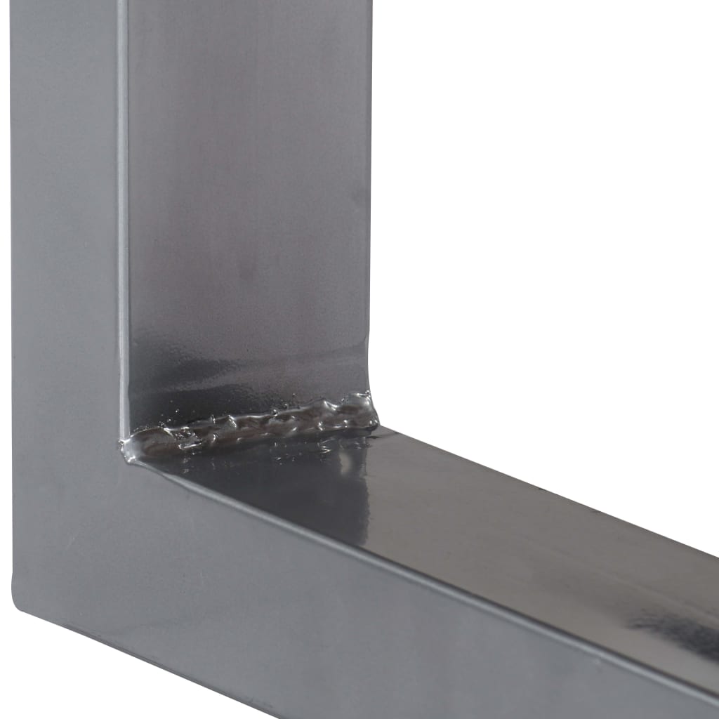 vidaXL Τραπέζι Κονσόλα 115x35x76 εκ. από Μασίφ Ξύλο Ακακίας και Σίδηρο