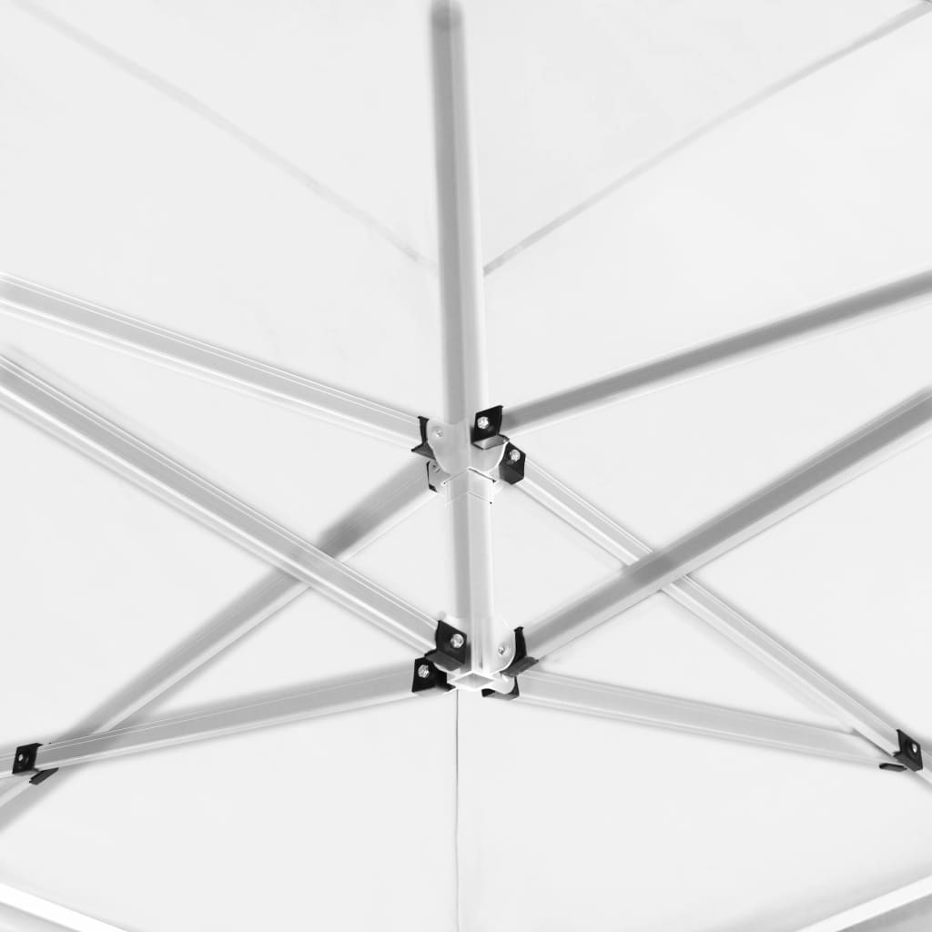 vidaXL Κιόσκι Πτυσσόμενο Επαγγελματικό Λευκό 6 x 3 μ. Αλουμινίου