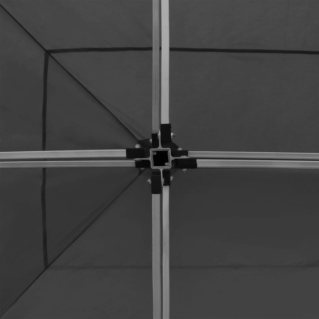 vidaXL Κιόσκι με Τοιχώματα Πτυσσόμενο Επαγγ. Ανθρακί 6x3 μ. Αλουμινίου