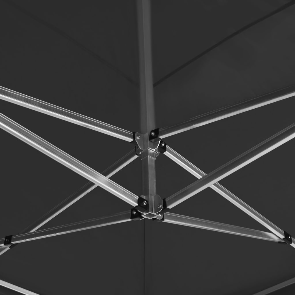 vidaXL Κιόσκι με Τοιχώματα Πτυσσόμενο Επαγγ. Ανθρακί 6x3 μ. Αλουμινίου