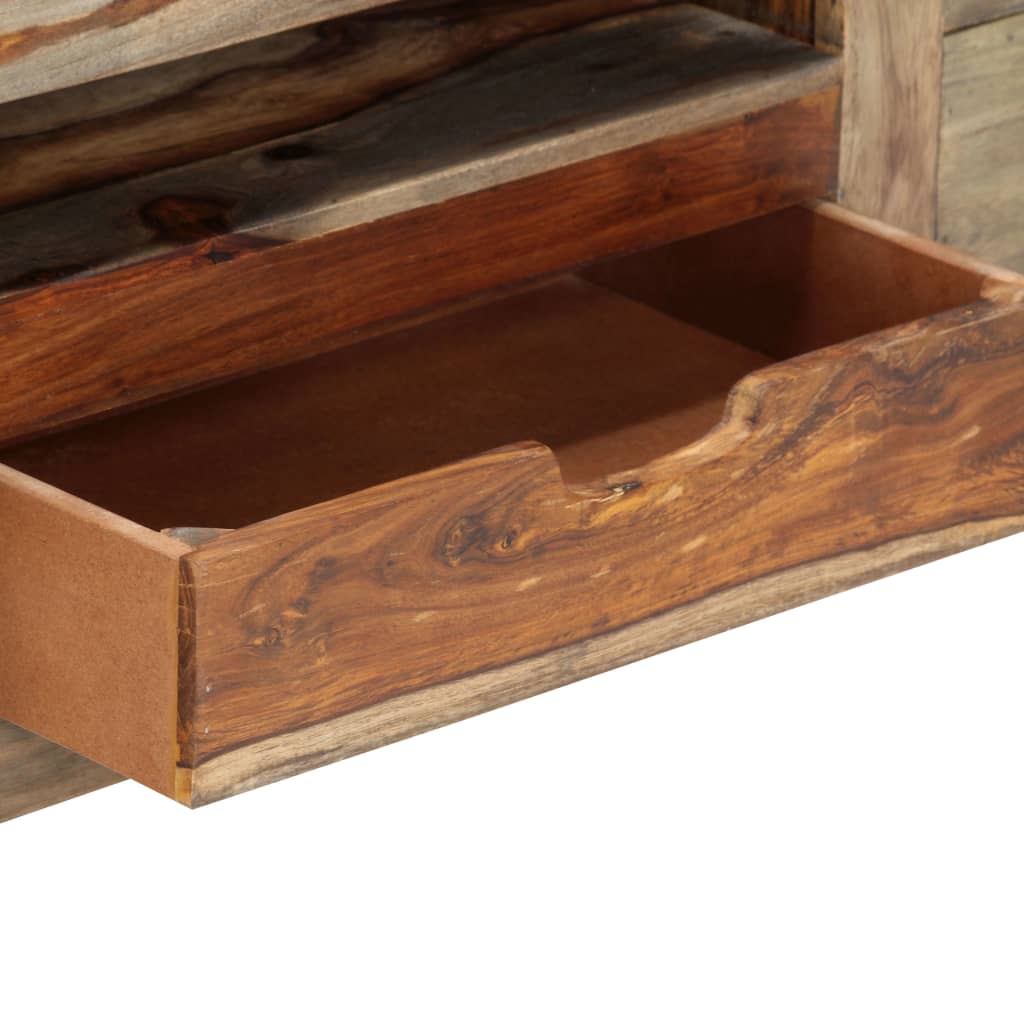 vidaXL Μπουφές Γκρι 100 x 30 x 50 εκ. από Μασίφ Ξύλο Ακακίας