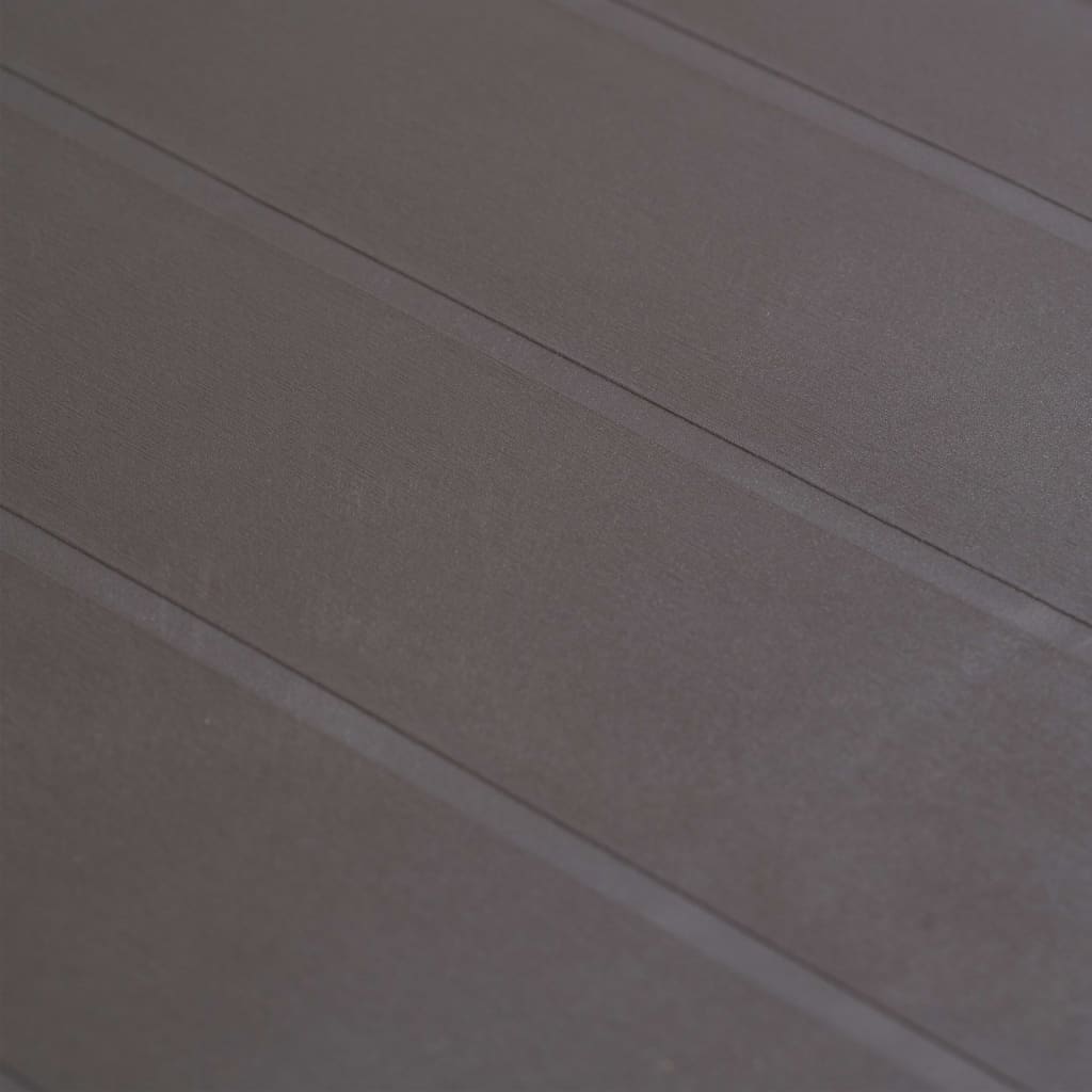 vidaXL Τραπέζι Κήπου Καφέ με Εμφάνιση Ρατάν 79x79x72 εκ. Πλαστικό