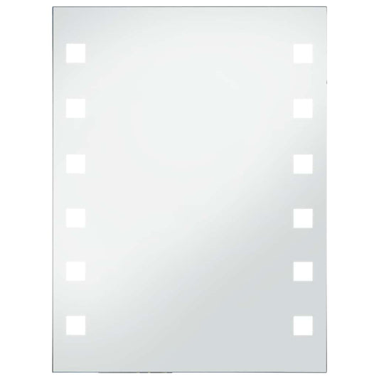 vidaXL Καθρέφτης Μπάνιου Τοίχου με LED 60 x 80 εκ.