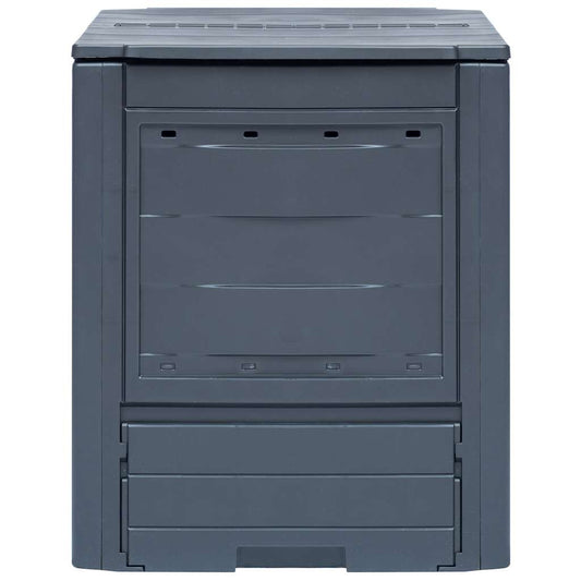 vidaXL Κομποστοποιητής Κήπου Γκρι 60 x 60 x 73 εκ. 260 Λίτρα