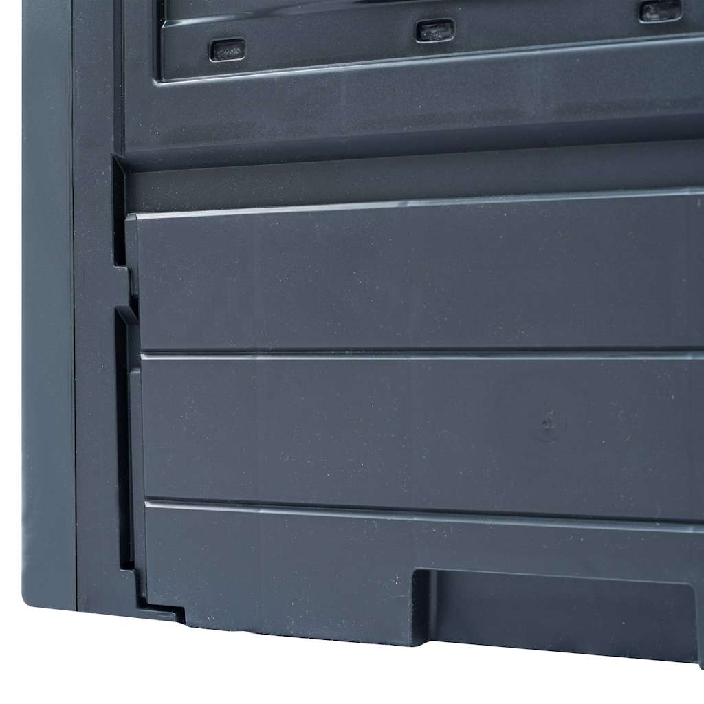 vidaXL Κομποστοποιητής Κήπου Γκρι 60 x 60 x 73 εκ. 260 Λίτρα