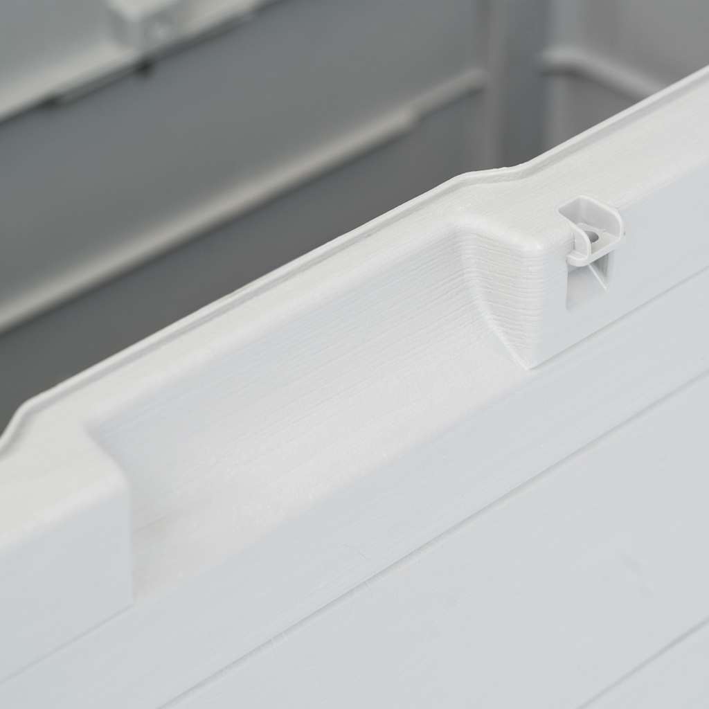 vidaXL Μπαούλο Αποθήκευσης Κήπου Ανοιχτό Γκρι 280 Λίτρα