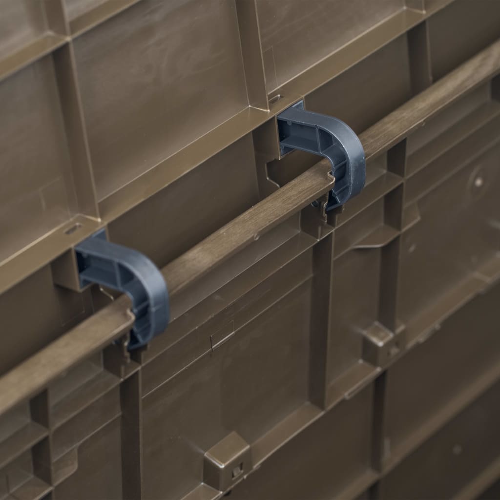 vidaXL Μπαούλο Αποθήκευσης Κήπου Καφέ 280 Λίτρα