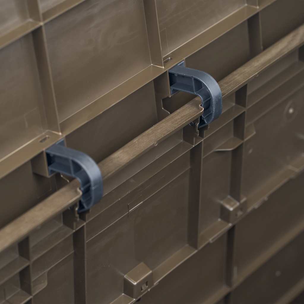 vidaXL Μπαούλο Αποθήκευσης Κήπου Καφέ 280 Λίτρα