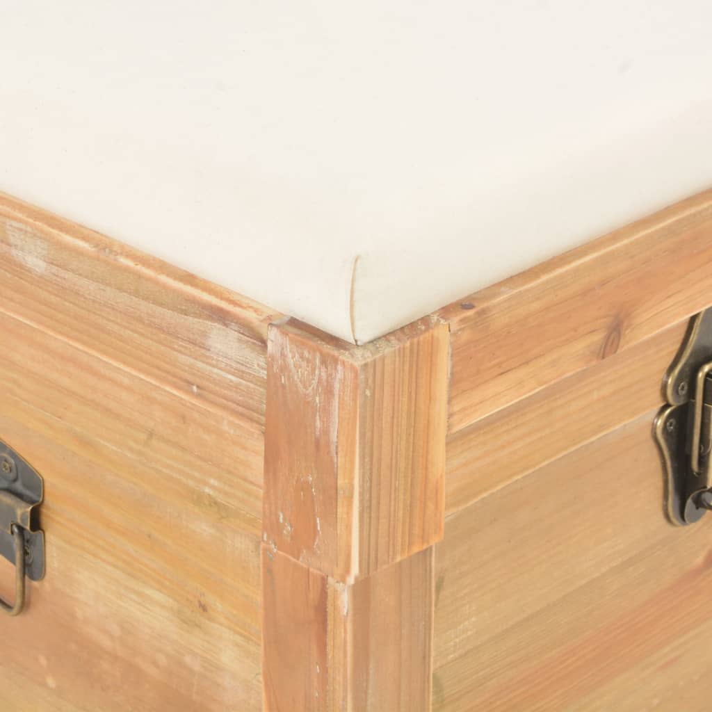 vidaXL Μπαούλο Αποθήκευσης με Μαξιλάρι 80 x 40 x 40 εκ. από MDF