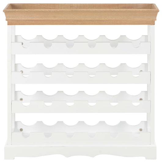 vidaXL Κάβα Κρασιών Λευκή 70 x 22,5 x 70,5 εκ. από MDF